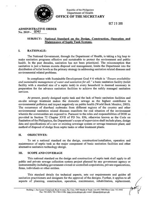 DOH Administrative Order No. 2019.